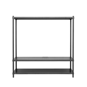 【Y HOUSE】120x45x120 cm perforated plate three-layer grill/storage rack/shelf/TV rack/hole shelf/TV cabinet-black