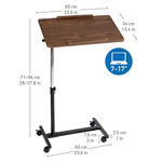 台灣製 升降筆電桌 可調高度 床邊桌 沙發桌 移動邊桌 懶人桌 平板桌 追劇閱讀 學習工作用, , large