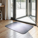 【Monster】 Soft Diatomaceous Earth Printed Mat – Industrial Loft Style (58x38cm) – Black Silver Plate, , large