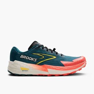 Brooks Catamount 4 男 慢跑鞋 越野 彈力 支撐 緩震 藍綠 橘 [1104411D407]