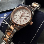 [星晴錶業]MASERATI手錶,30mm,R8853100504白色錶面玫瑰金錶殼金銀相間精鋼錶帶款, , large