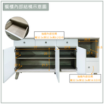 【唯熙傢俱】溫妮淺灰雙色5尺石面餐櫃, , large