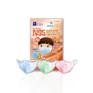 【醫碩科技】藍鷹牌N95立體型2-6歲幼童醫用口罩 袋裝 多色可選