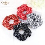 【Gulicc】古莉可 髮夾 歐美復古大腸圈髮飾 2入(黑+白), , large