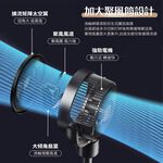 【APEX】9吋DC聚風空氣循環扇 金屬灰_USB直插款, , large