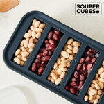 官方直營【Souper Cubes】多功能食品級矽膠保鮮盒6格_曜石灰(125ML/格), , large