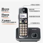 Panasonic 國際牌 DECT中文顯示輸入數位無線電話 KX-TGE610TW, , large