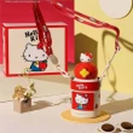【BEDDYBEAR】杯具熊星辰雙飲兒童保溫杯帶吸管直飲蓋KT凱蒂貓女可愛便攜 600ml, , large