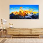 【御畫房】日照金山 國家一級畫師手繪油畫60×120cm(VF-145), , large