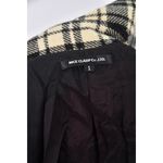 (S) nice claup co ltd質感格紋黑色綁帶外套二手衣, , large