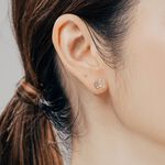 【A&R】韓風s925純銀星空款轉珠耳環  附馬卡收納盒, , large