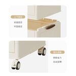 【AOTTO】80面寬大容量翻蓋附輪三層收納櫃(AC-205), , large