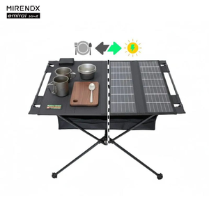 [emirai] 45W Solar-Powered Tactical Table, 2nd Generation EMRS45T!! An outdoor tactical table that can be charged! Dual-use design.