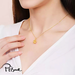 【Prisme Gold】黃金項鍊 立體皇冠 鍊墜項鍊 (金重：約0.08錢±0.03), , large