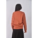 (S) uniqlo質感棉質橘色長袖上衣二手衣, , large