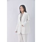 (M) wear to eat西裝寬鬆白色外套二手衣, , large