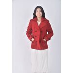 (S) forever twentyone質感大衣紅色外套二手衣, , large