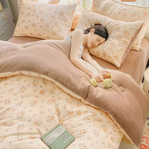 [ Pure Sleep ] Milky Cloud Dual-Fabric Blanket-Double Size