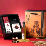 [ZI XIONG BAO CAMELLIA OIL] BAISHATUN MATSU GIFT BOX ( FRESH SEEDS FRESH SQUEEZED 245ML *1 BOTTLE & APPLE TEA 2G * 10 BAGS), , large