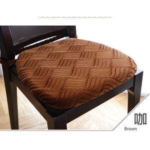 【格藍傢飾】莎曼3D絨餐椅墊-咖,  【格藍傢飾】莎曼3D絨餐椅墊-咖