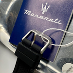 [星晴錶業]MASERATI手錶,44mm,R8871640002黑色錶面銀黑色錶殼深黑色矽膠錶帶款, , large