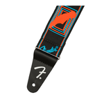 Fender Neon Monogrammed Strap 吉他背帶 藍橘【敦煌樂器】, , large