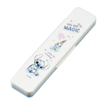 【百科良品】日本製 迪士尼 史迪奇 手繪風 環保筷子+湯匙組 18CM(日本境內版), , large