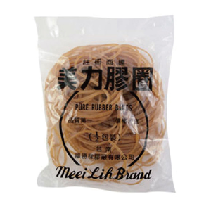 美力牌 橡皮圈 30號 81mm 橡皮筋 黃色 4兩 /包