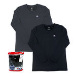 FILA女冬日暖感圓領長袖, , large