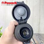 【日本孔雀Peacock】316不鏽鋼 輕量隨行 彈蓋直飲 保冷保溫杯400ML-消光黑, , large