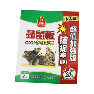 上黏 加味奶香 中型黏鼠板-2片X6組
