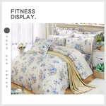 【多利寶寢具】FITNESS 精梳棉雙人七件式床罩組-醇香莊園-藍, , large