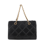 TORY BURCH Fleming 納帕皮革手提/斜背迷你二用托特包/黑色, , large