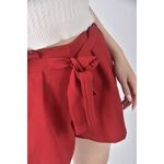 (S) 高腰質感紅色短褲二手衣, , large