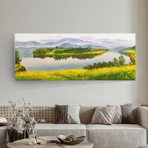 【御畫房】油彩花 國家一級畫師手繪油畫60×120cm(VF-35)