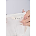 (M) net質感白色長袖上衣二手衣, , large