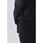 (L) burberry質感排釦風衣黑色外套二手衣, , large