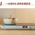 【日本KOM】 雙口IH電磁爐-優惠加價購組(雙口免安裝), , large