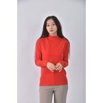(S) 質感紅色長袖上衣二手衣, , large
