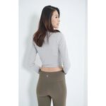 YOGA FLOW Ula Tshirt - 長袖圓領罩衫 - 鴿子灰 Dove Grey, , large