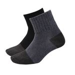 【D&G】乾爽1/2男學生襪(加大)<灰>D408 男襪 短襪 除臭襪, , large