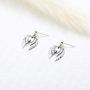 【Angel & Me】Angel Wing 925 sterling silver earrings (changeable ear clips) gift