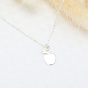 【Angel & Me】Cute apple s925 sterling silver necklace Birthday gift