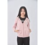 (S) k swiss棉質連帽粉色外套二手衣, , large