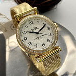 [星晴錶業]COACH手錶,32mm,CH00061白色錶面金色錶殼金色米蘭錶帶款, , large