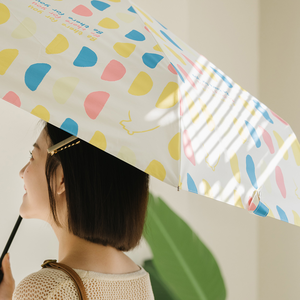 【rento】 防曬黑膠安全自動傘-半圓