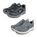 DIADORA迪亞多那 MIT舒壓健走男鞋 男運動鞋 休閒鞋 台灣製 反光 防潑水 寬楦 透氣 輕量 吸震 減壓 黑 灰, , large