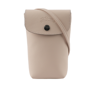 LONGCHAMP Le Pliage Xtra 小牛皮斜背手機包/裸膚色