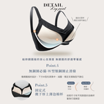 【可蘭霓Clany】台灣製慵懶自在 涼感包覆無鋼圈M-3XL內衣 黑色 6999-63, , large