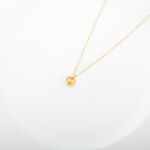【Angel & Me】Love seed Heart s925 sterling silver 24k gold plated necklace gift, , large